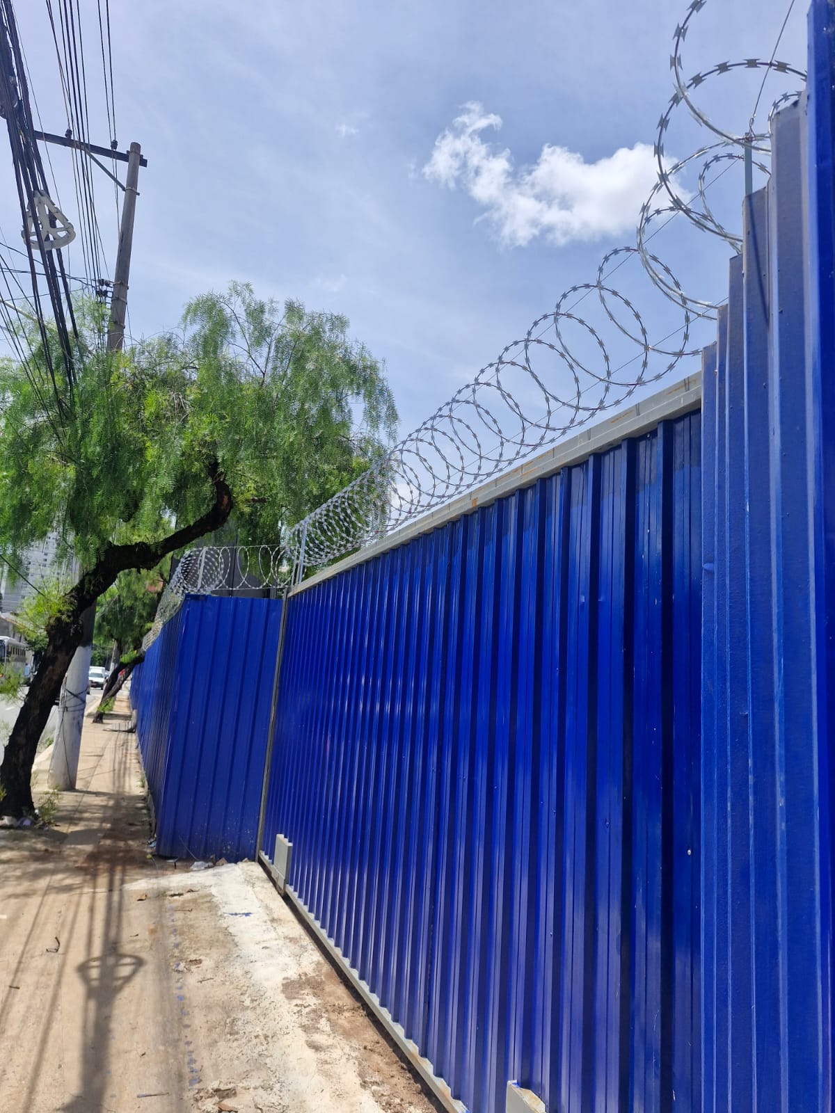 Concertina em Tapume